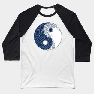 Yin yang great wave Baseball T-Shirt